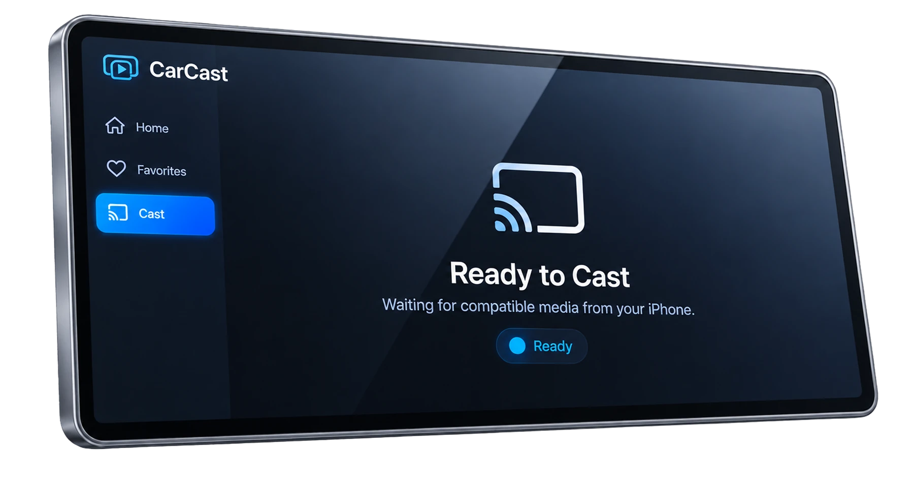 CarCast ready to connect on an in-car display